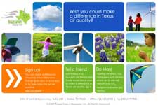Screenshot of Texas Green Campaign Website